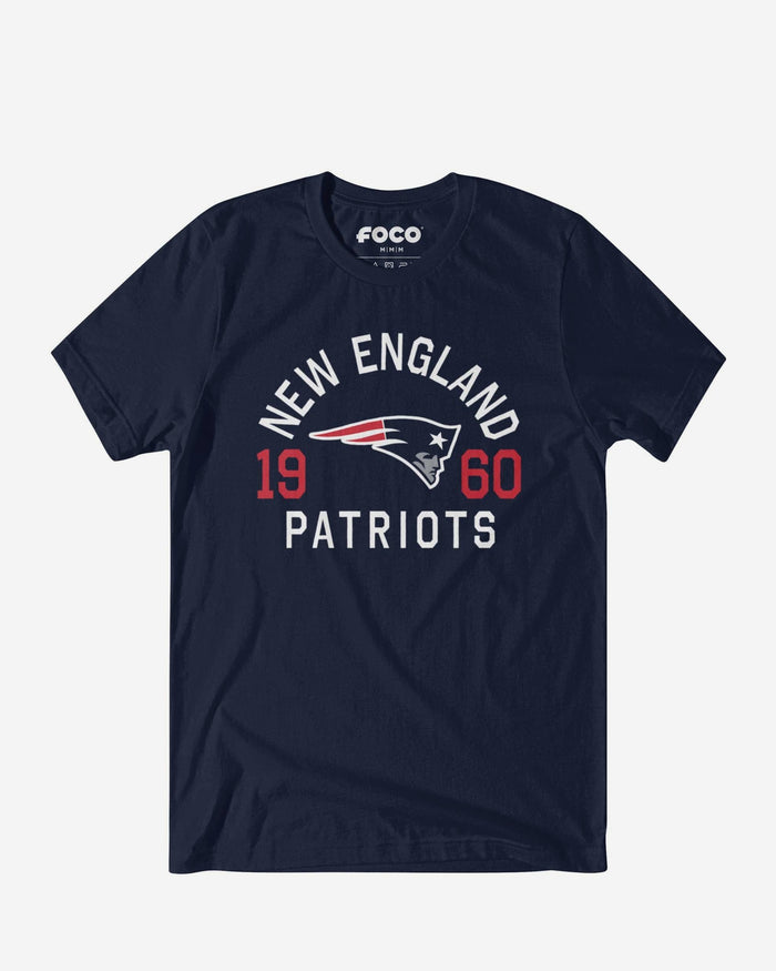 New England Patriots Heritage Print T-Shirt FOCO Black S - FOCO.com
