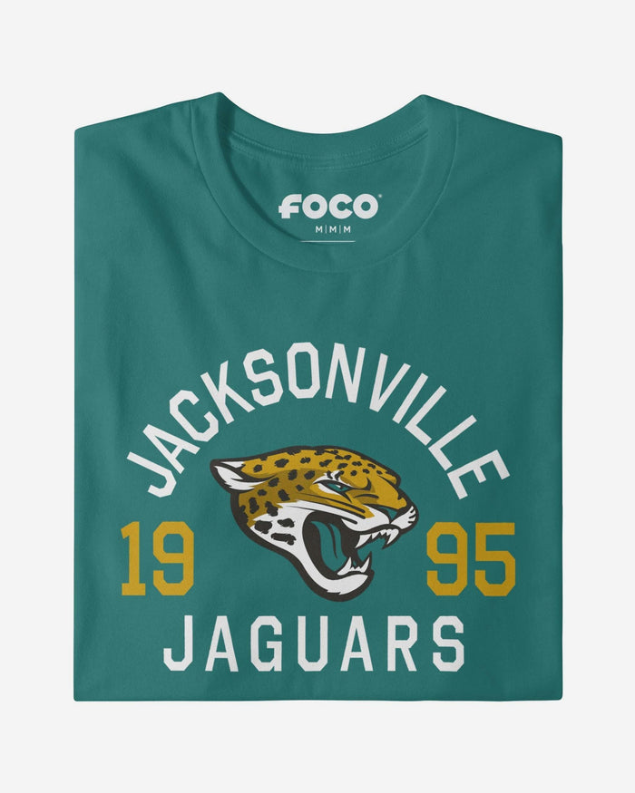 Jacksonville Jaguars Heritage Print T-Shirt FOCO Black S - FOCO.com