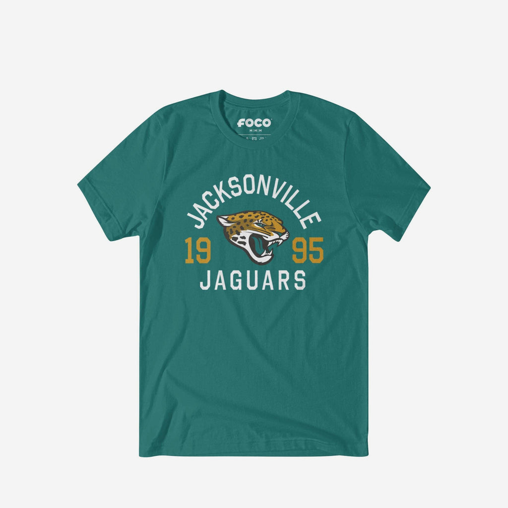 Jacksonville Jaguars Heritage Print T-Shirt FOCO Black S - FOCO.com