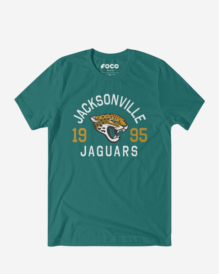 Jacksonville Jaguars Heritage Print T-Shirt FOCO Black S - FOCO.com
