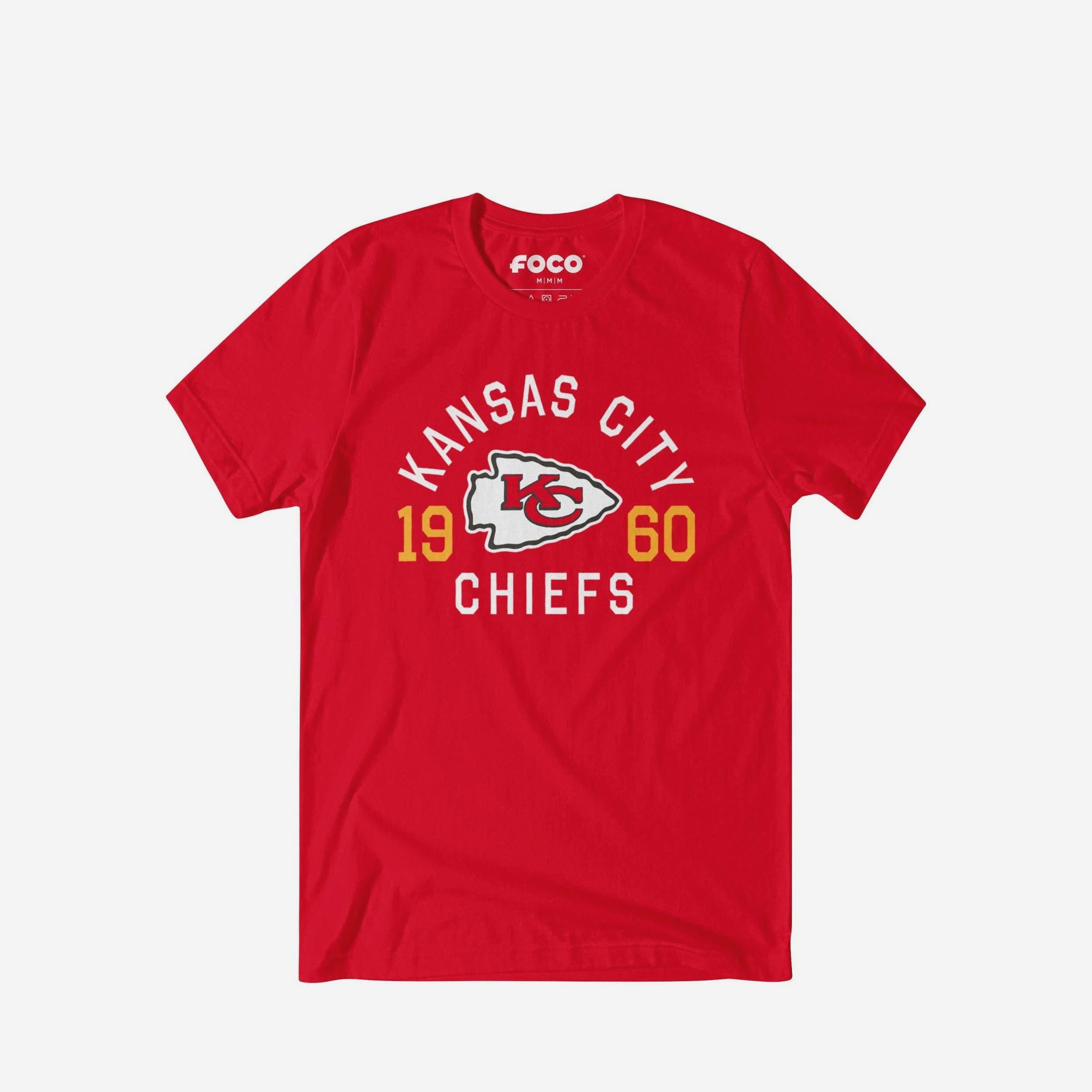 Kansas City Chiefs Heritage Print T-Shirt FOCO