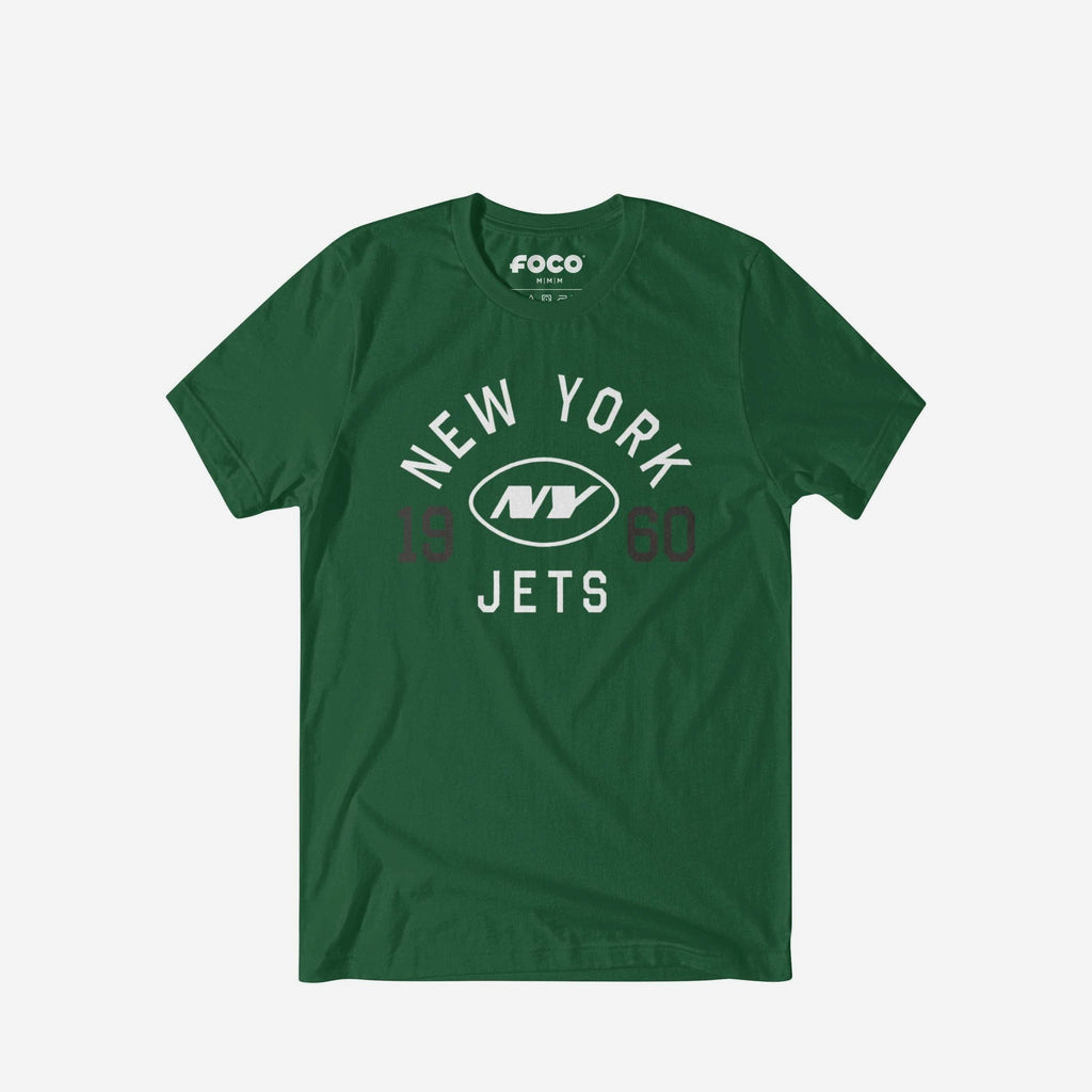New York Jets Heritage Print T-Shirt FOCO Evergreen S - FOCO.com