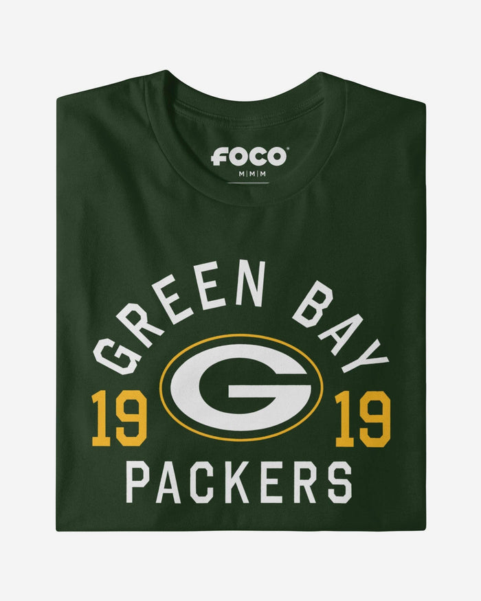 Green Bay Packers Heritage Print T-Shirt FOCO Forest S - FOCO.com