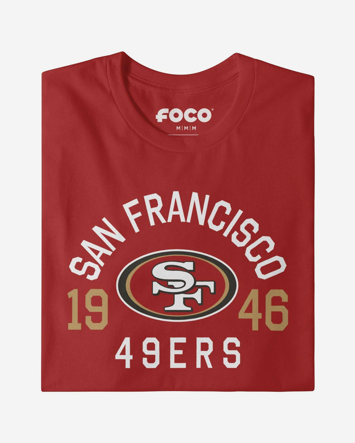 San Francisco 49ers Heritage Print T-Shirt FOCO Black S - FOCO.com