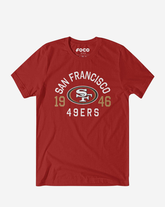 San Francisco 49ers Heritage Print T-Shirt FOCO Black S - FOCO.com