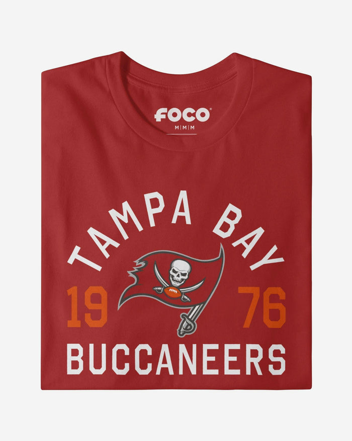 Tampa Bay Buccaneers Heritage Print T-Shirt FOCO Black S - FOCO.com