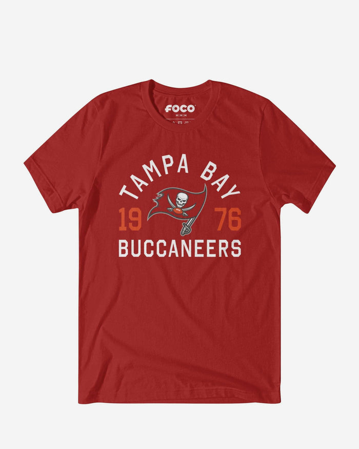 Tampa Bay Buccaneers Heritage Print T-Shirt FOCO Black S - FOCO.com