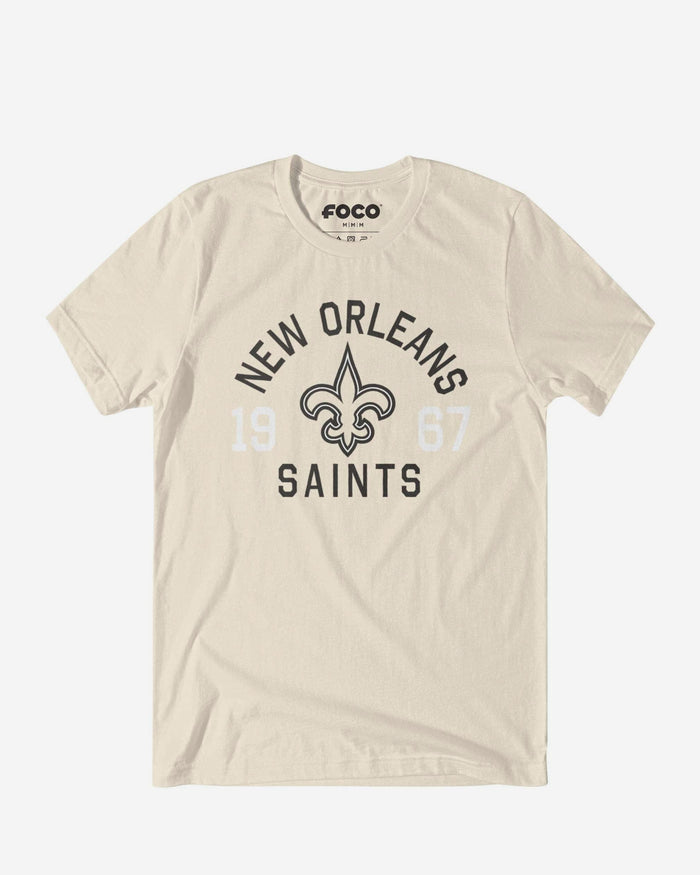 New Orleans Saints Heritage Print T-Shirt FOCO Black S - FOCO.com