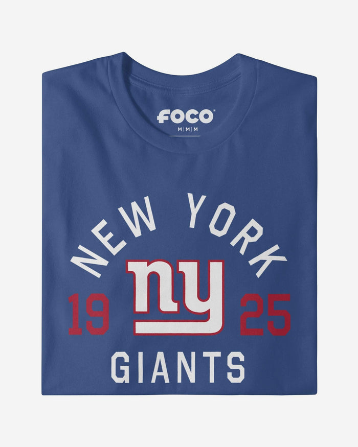 New York Giants Heritage Print T-Shirt FOCO Black S - FOCO.com