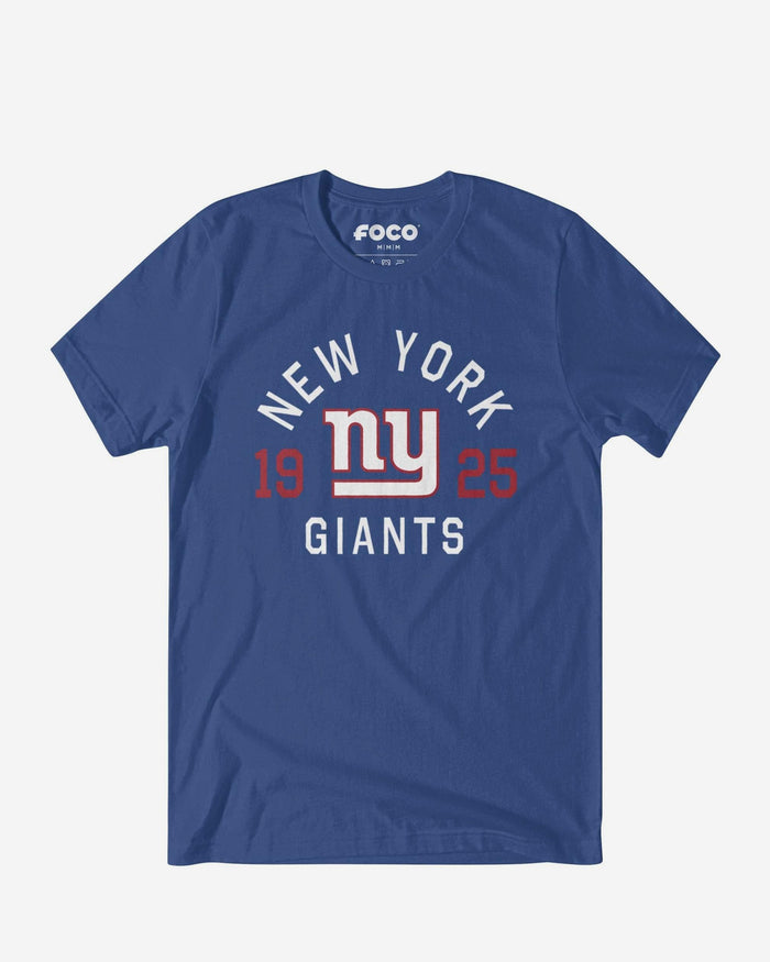 New York Giants Heritage Print T-Shirt FOCO Black S - FOCO.com