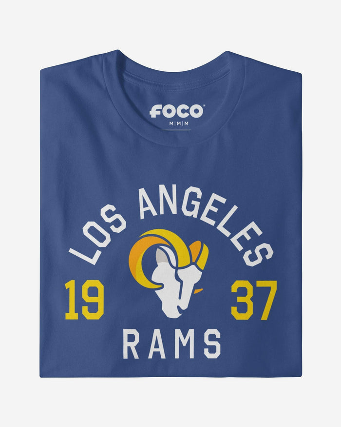 Los Angeles Rams Heritage Print T-Shirt FOCO Black S - FOCO.com