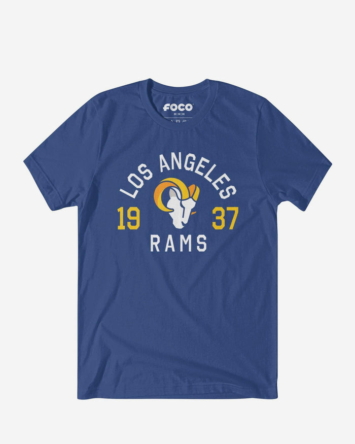 Los Angeles Rams Heritage Print T-Shirt FOCO Black S - FOCO.com