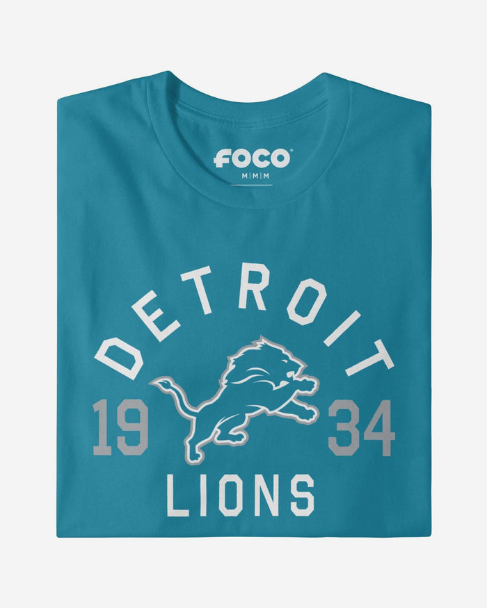 Detroit Lions Heritage Print T-Shirt FOCO Black S - FOCO.com