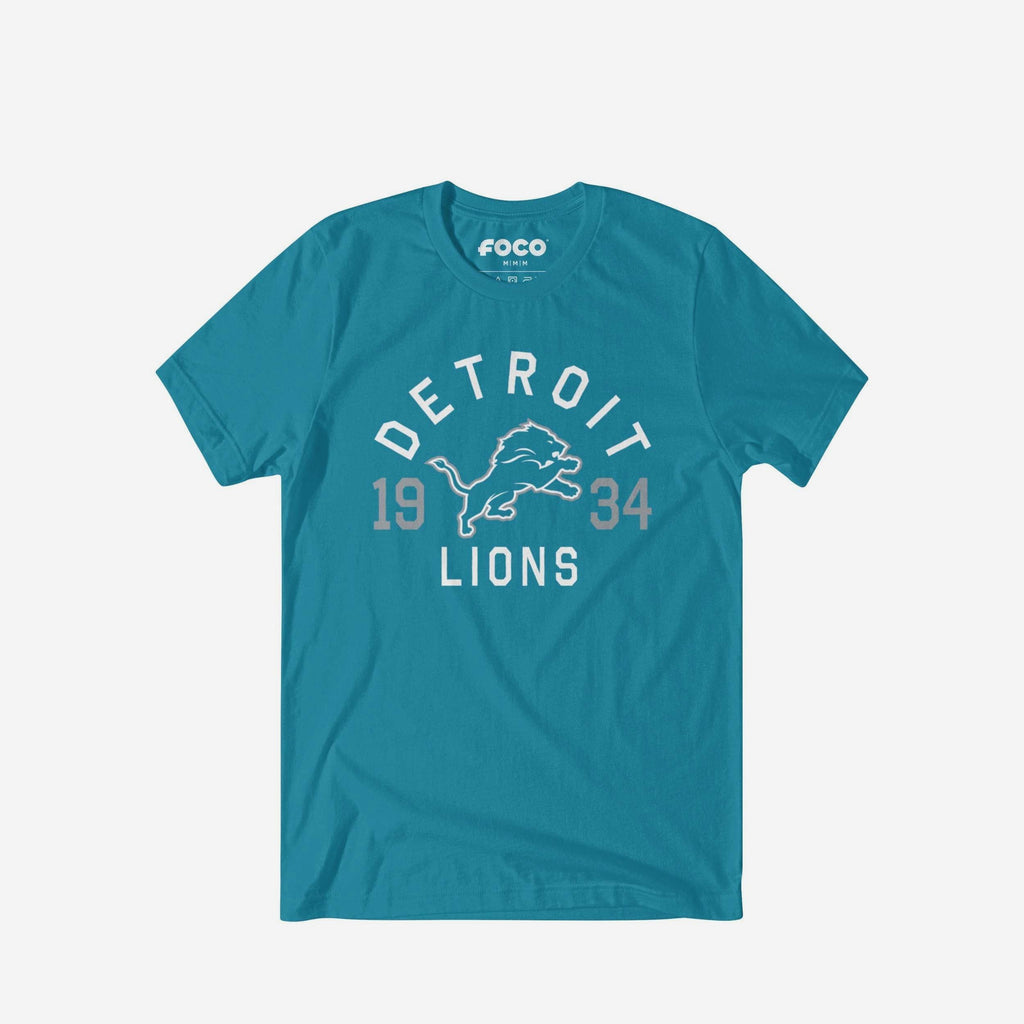 Detroit Lions Heritage Print T-Shirt FOCO Black S - FOCO.com