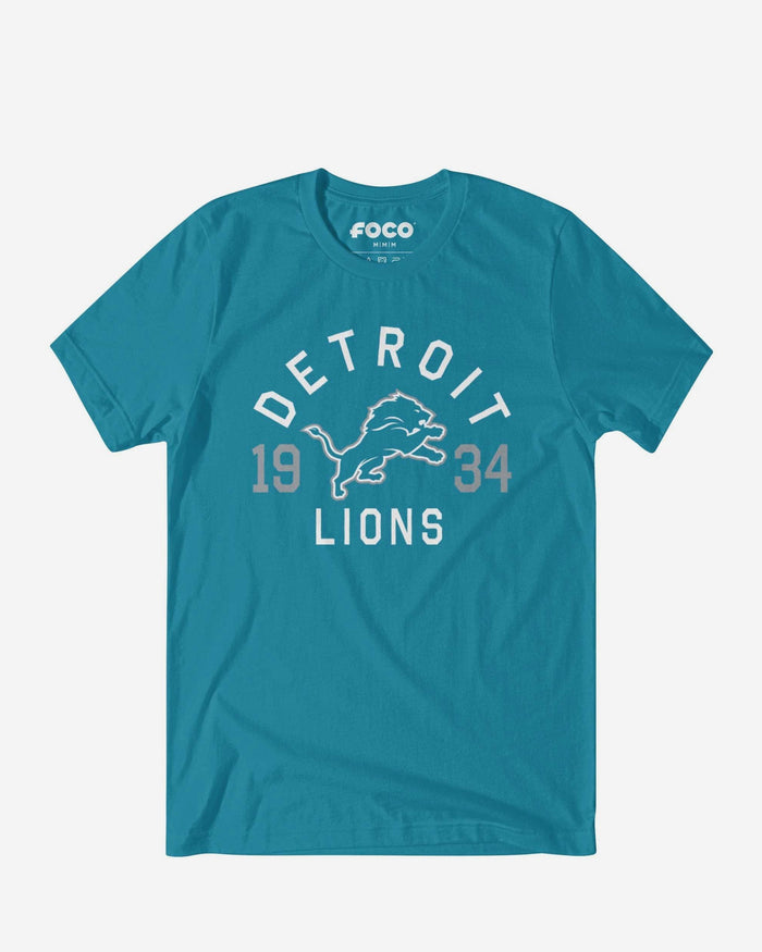 Detroit Lions Heritage Print T-Shirt FOCO Black S - FOCO.com