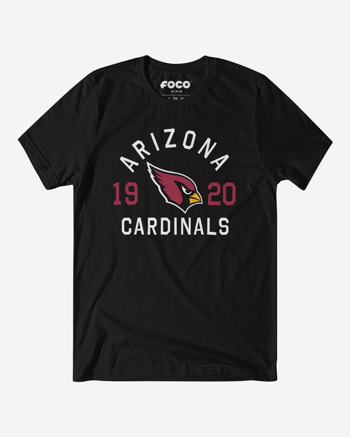 Arizona Cardinals Heritage Print T-Shirt FOCO Black S - FOCO.com