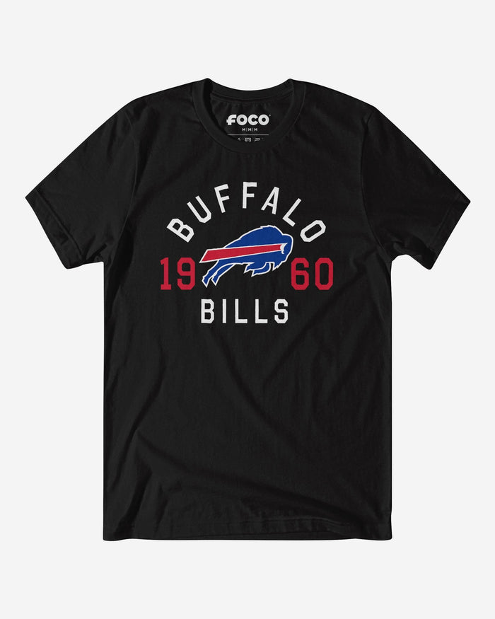 Buffalo Bills Heritage Print T-Shirt FOCO Black S - FOCO.com