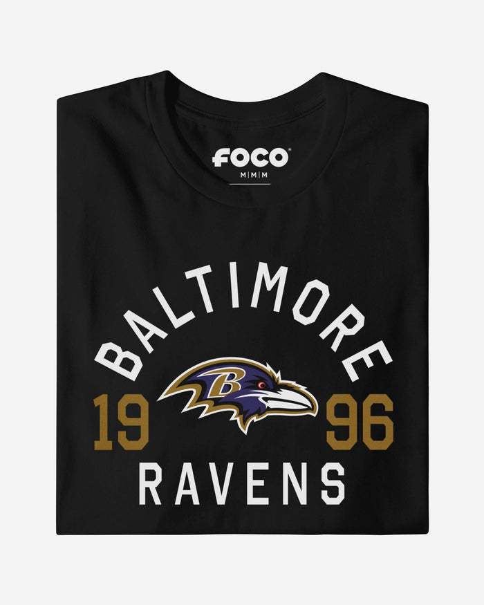 Baltimore Ravens Heritage Print T-Shirt FOCO Team Purple S - FOCO.com