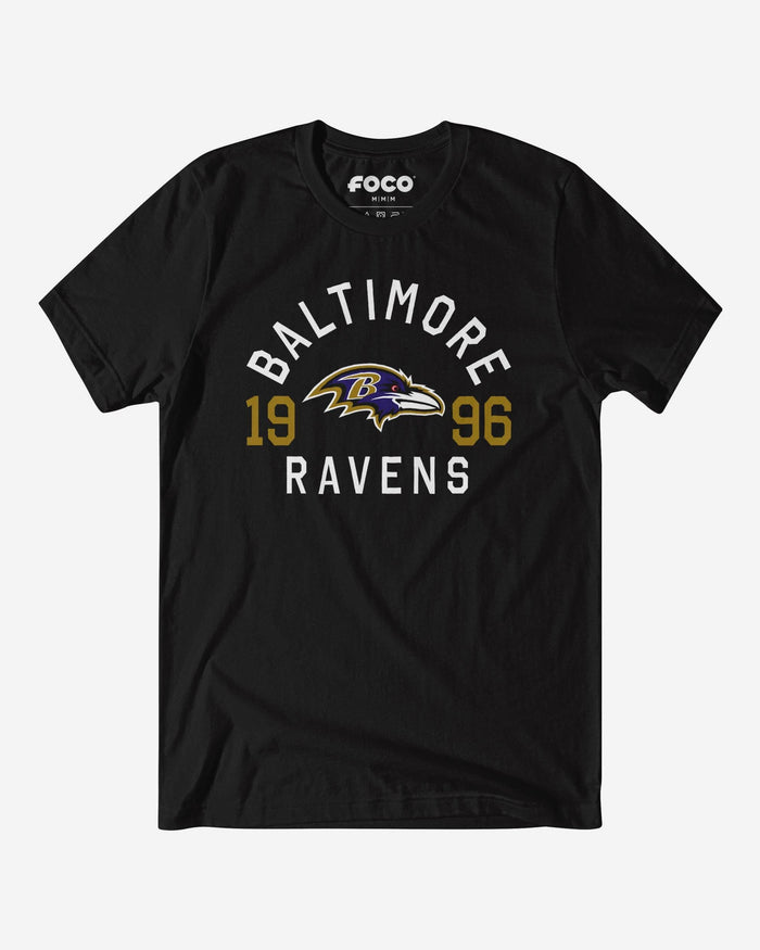 Baltimore Ravens Heritage Print T-Shirt FOCO Black S - FOCO.com