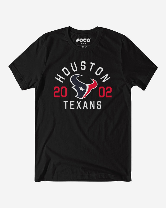 Houston Texans Heritage Print T-Shirt FOCO Black S - FOCO.com