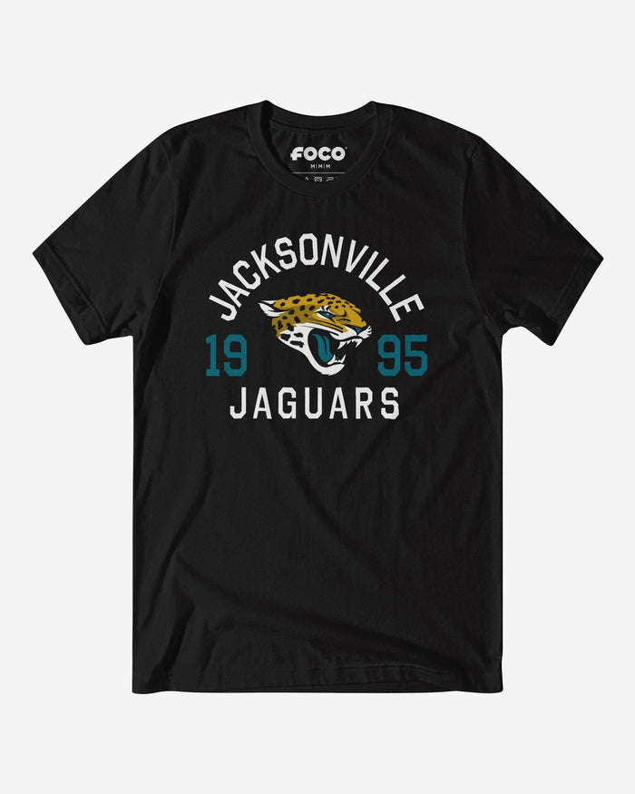 Jacksonville Jaguars Heritage Print T-Shirt FOCO Black S - FOCO.com