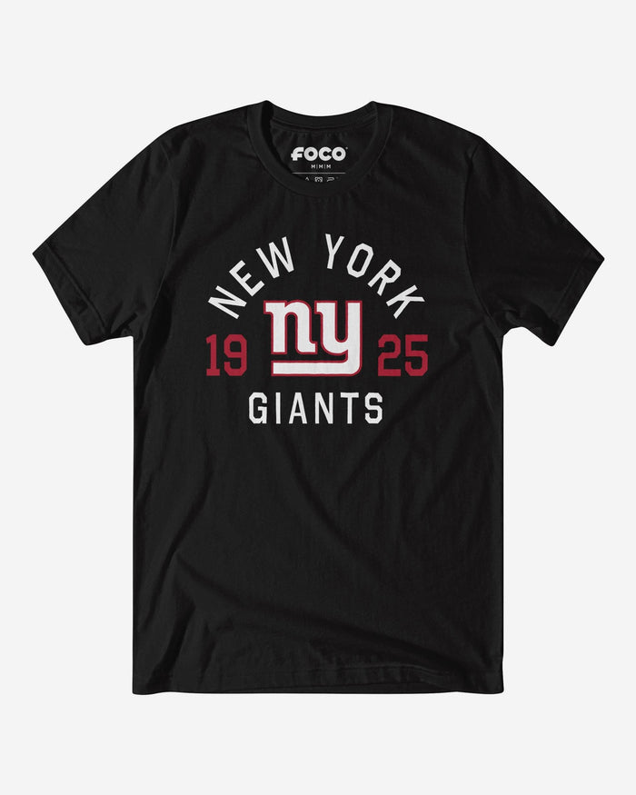 New York Giants Heritage Print T-Shirt FOCO Black S - FOCO.com