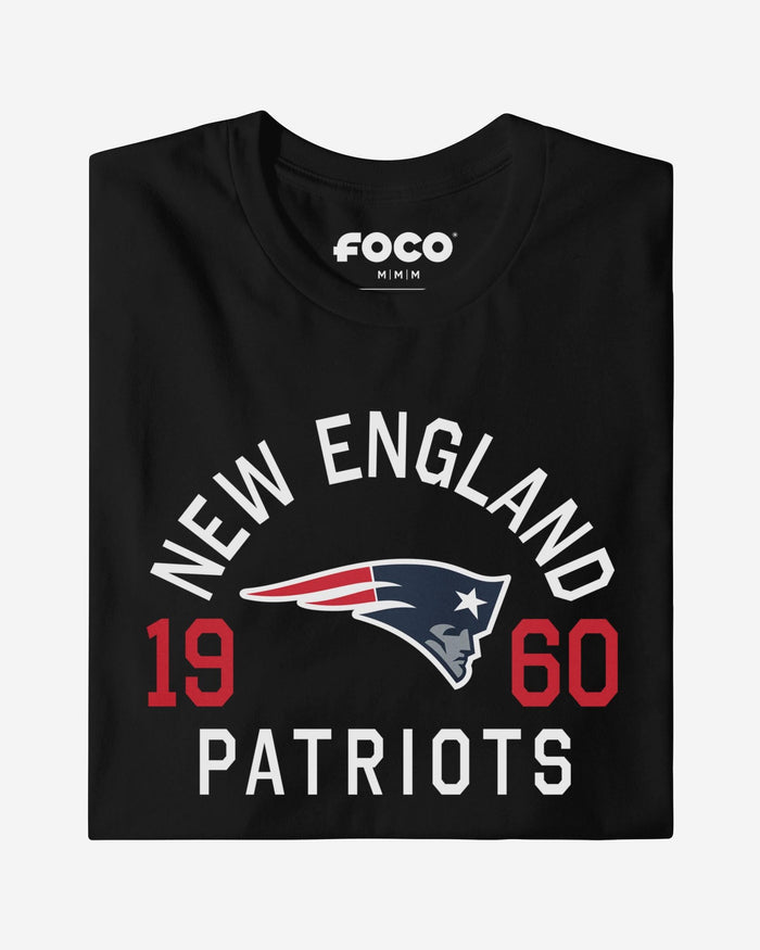 New England Patriots Heritage Print T-Shirt FOCO Navy S - FOCO.com