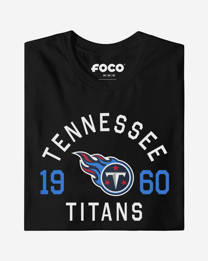 Tennessee Titans Heritage Print T-Shirt FOCO Navy S - FOCO.com