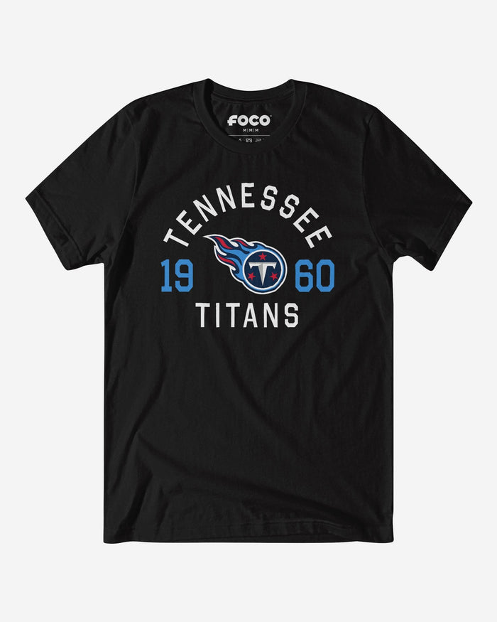 Tennessee Titans Heritage Print T-Shirt FOCO Black S - FOCO.com