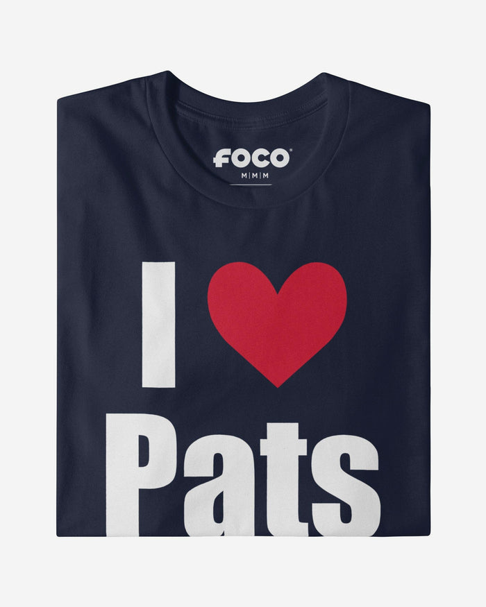 New England Patriots I Heart Pats T-Shirt FOCO Black S - FOCO.com