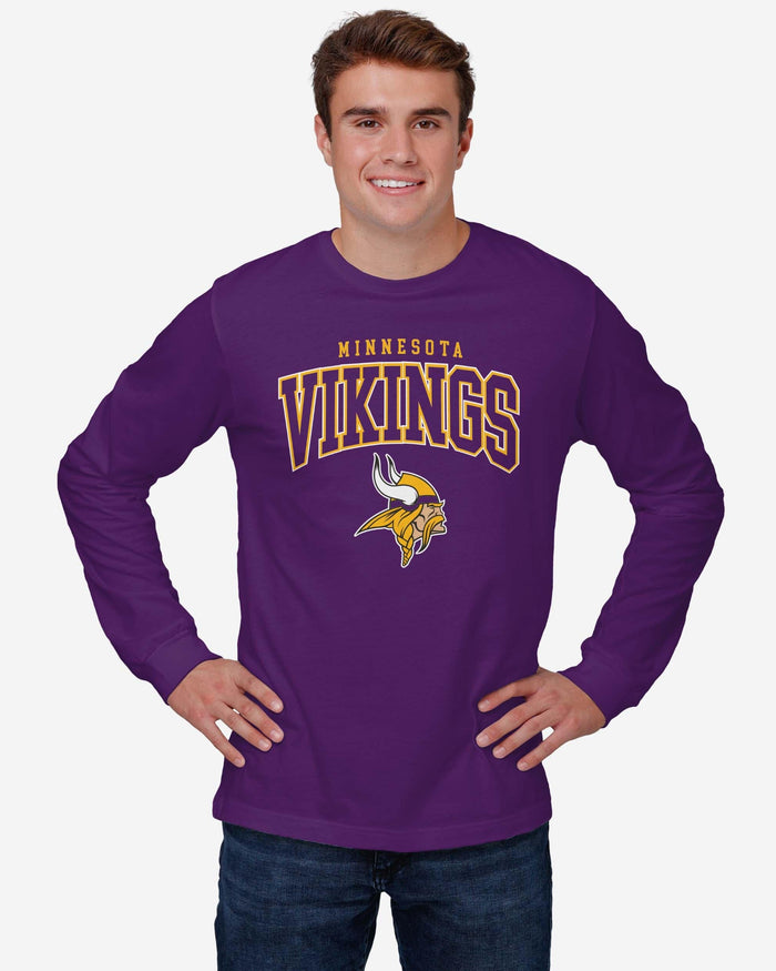 Minnesota Vikings Classic Logo Long Sleeve T-Shirt FOCO - FOCO.com