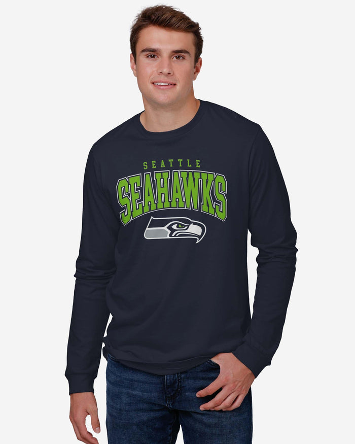 Seattle Seahawks Classic Logo Long Sleeve T-Shirt FOCO - FOCO.com