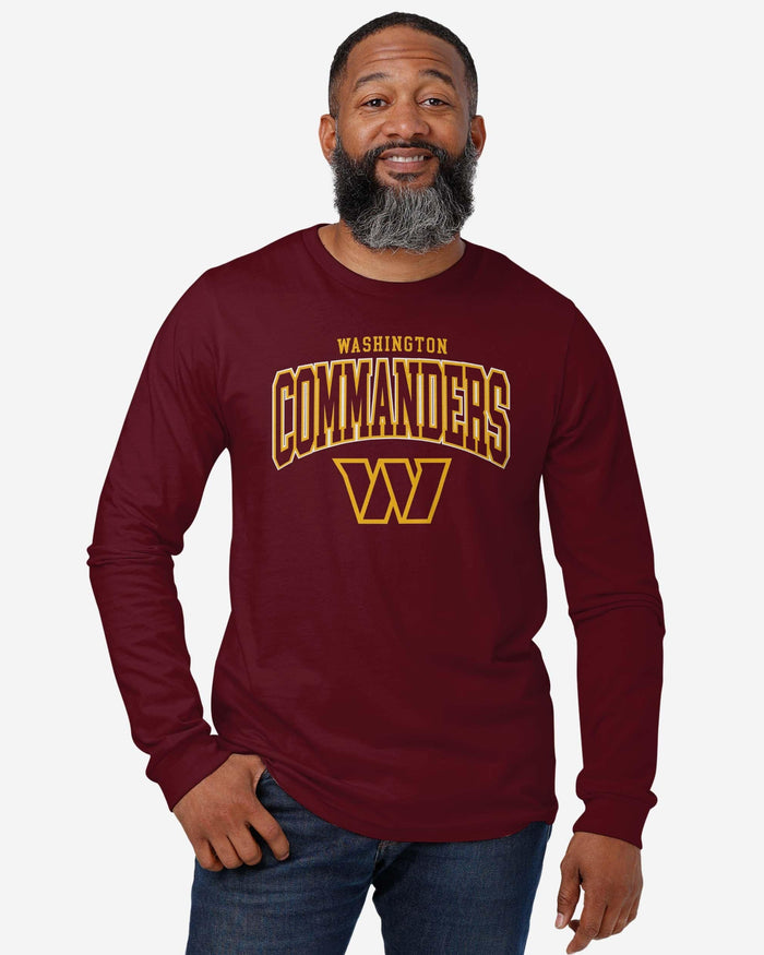 Washington Commanders Classic Logo Long Sleeve T-Shirt FOCO - FOCO.com