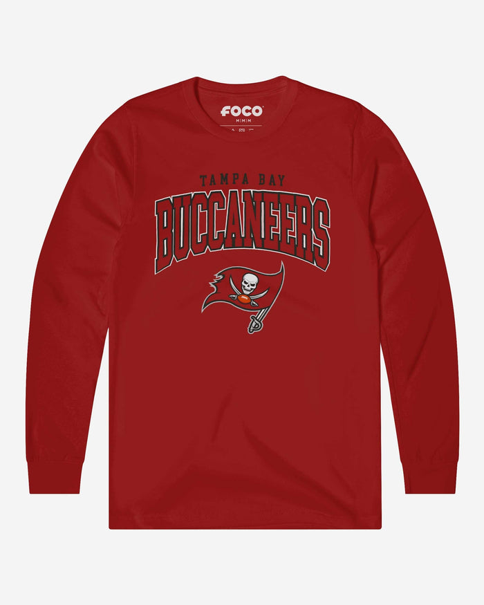 Tampa Bay Buccaneers Classic Logo Long Sleeve T-Shirt FOCO Canvas Red S - FOCO.com