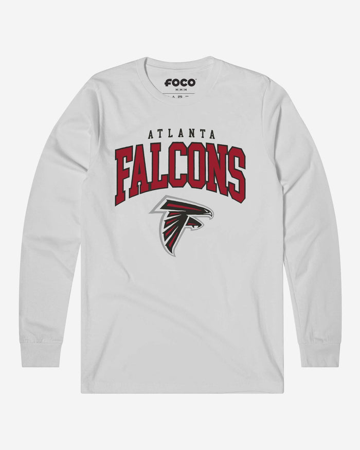 Atlanta Falcons Classic Logo Long Sleeve T-Shirt FOCO White S - FOCO.com