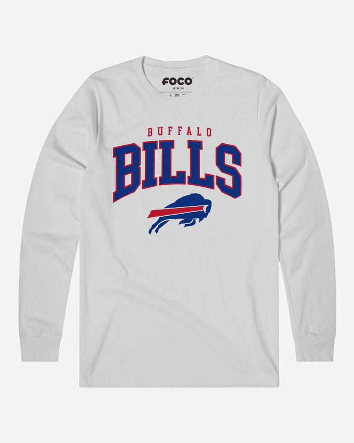 Buffalo Bills Classic Logo Long Sleeve T-Shirt FOCO White S - FOCO.com