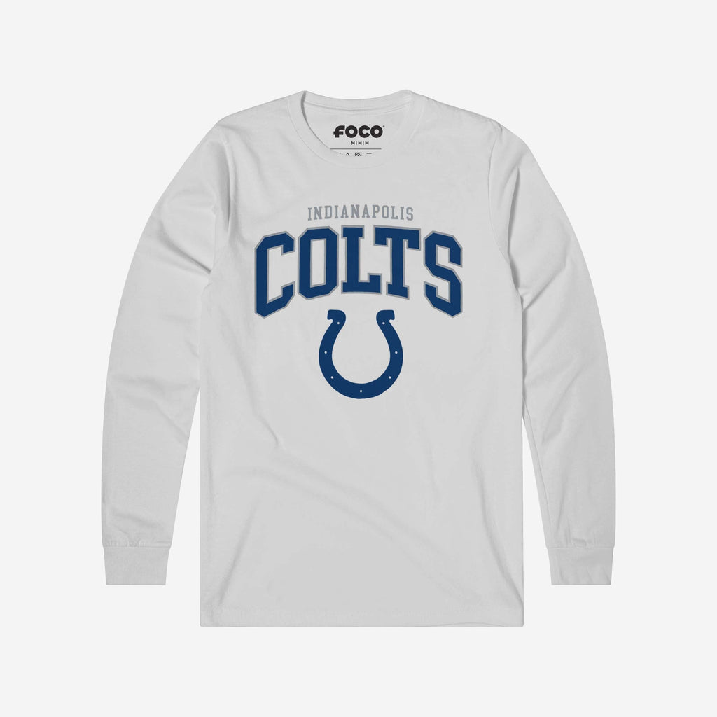 Indianapolis Colts Classic Logo Long Sleeve T-Shirt FOCO White S - FOCO.com