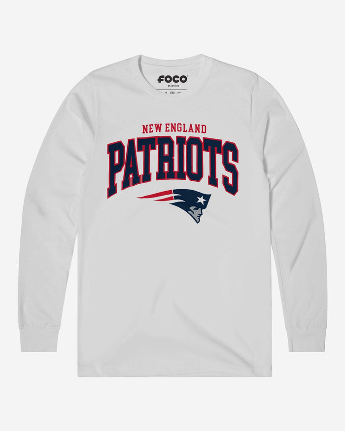 New England Patriots Classic Logo Long Sleeve T-Shirt FOCO White S - FOCO.com