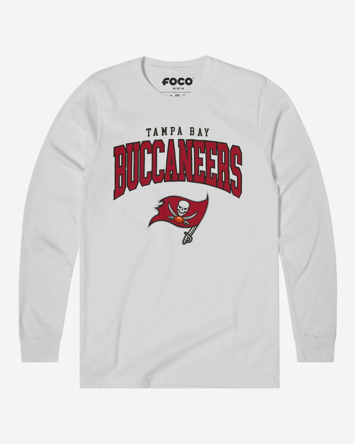 Tampa Bay Buccaneers Classic Logo Long Sleeve T-Shirt FOCO White S - FOCO.com