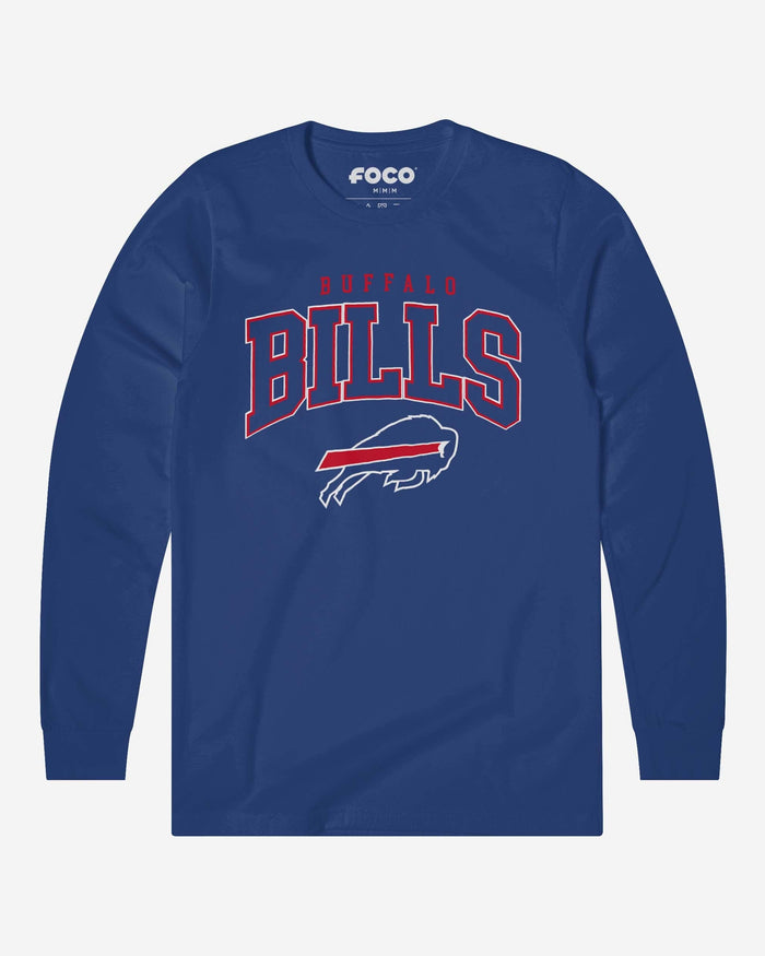 Buffalo Bills Classic Logo Long Sleeve T-Shirt FOCO True Royal S - FOCO.com