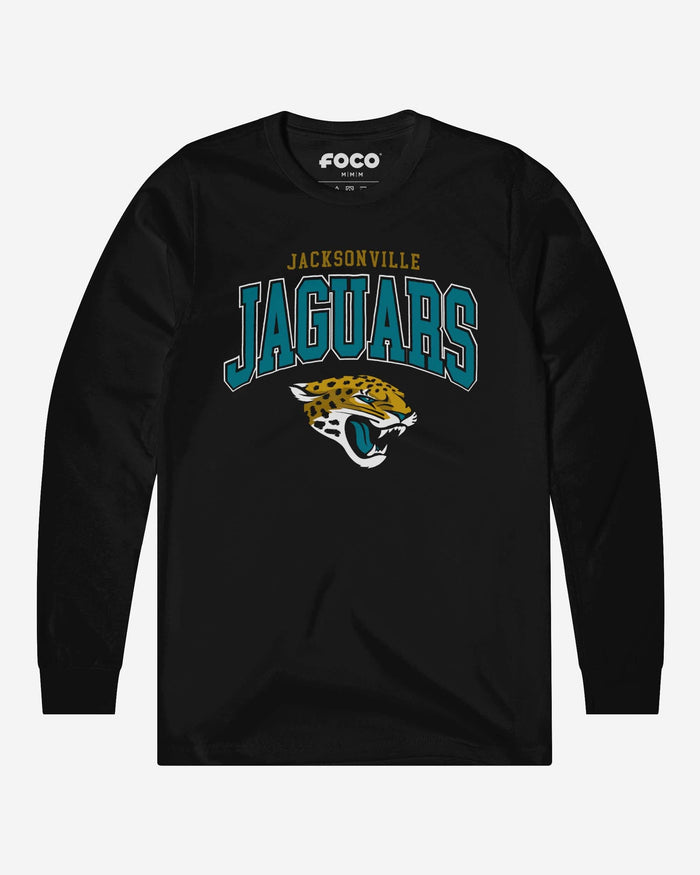 Jacksonville Jaguars Classic Logo Long Sleeve T-Shirt FOCO Black S - FOCO.com