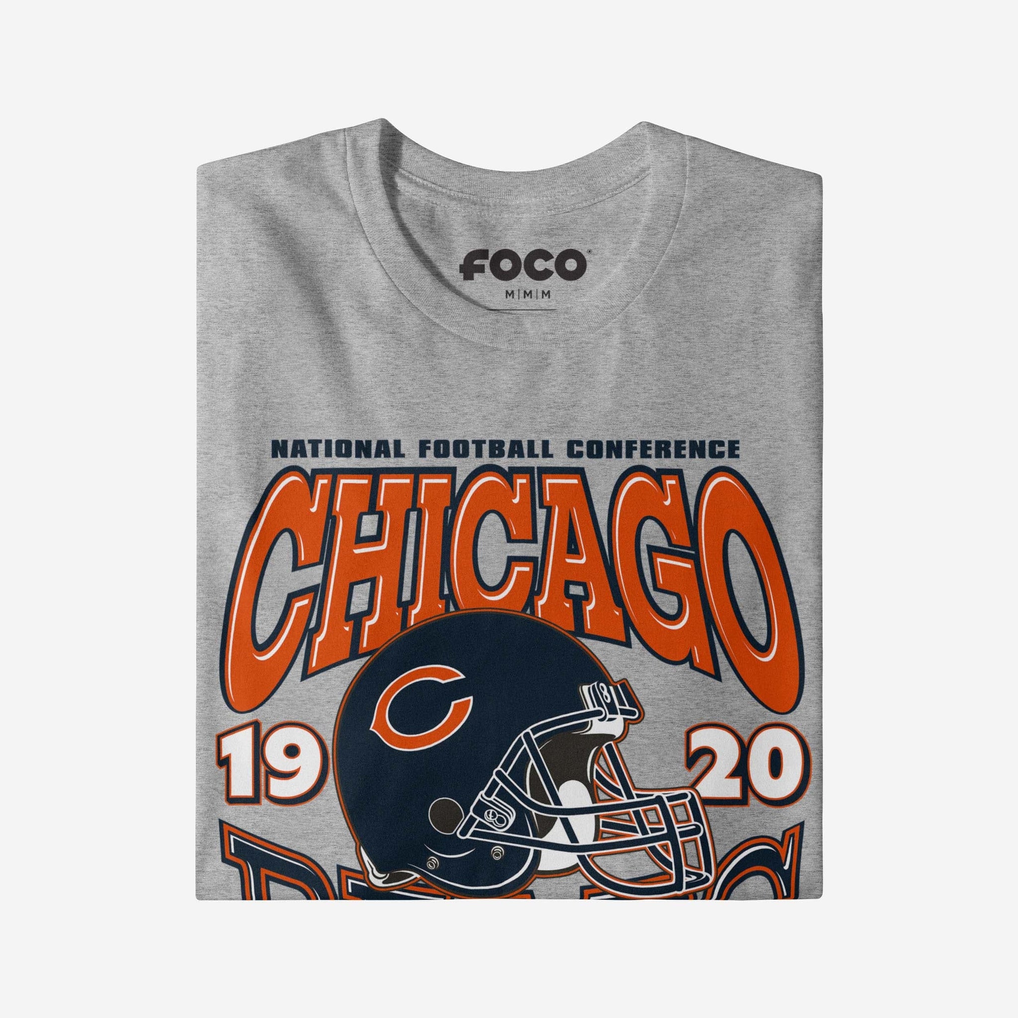 Chicago Bears Classic Team Helmet Long Sleeve T-Shirt FOCO