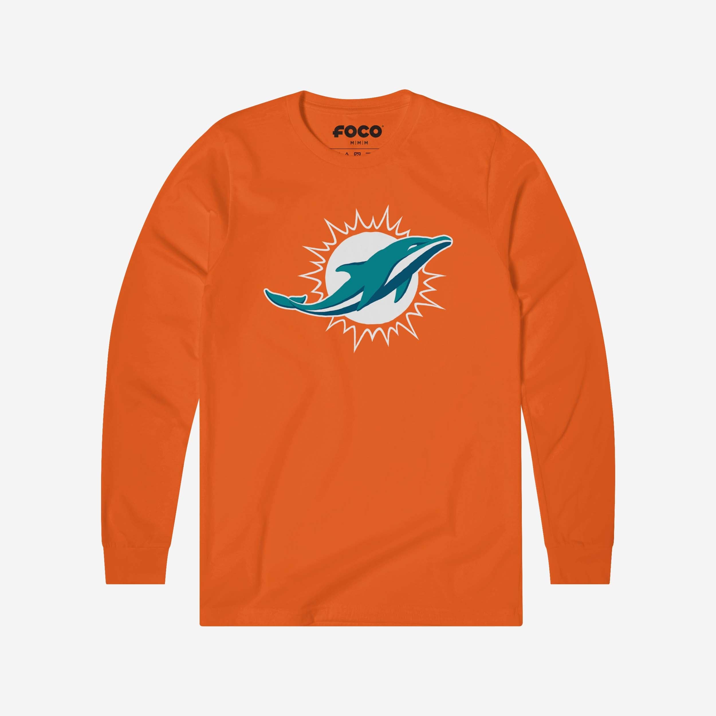 Miami Dolphins Primary Logo Long Sleeve T-Shirt1