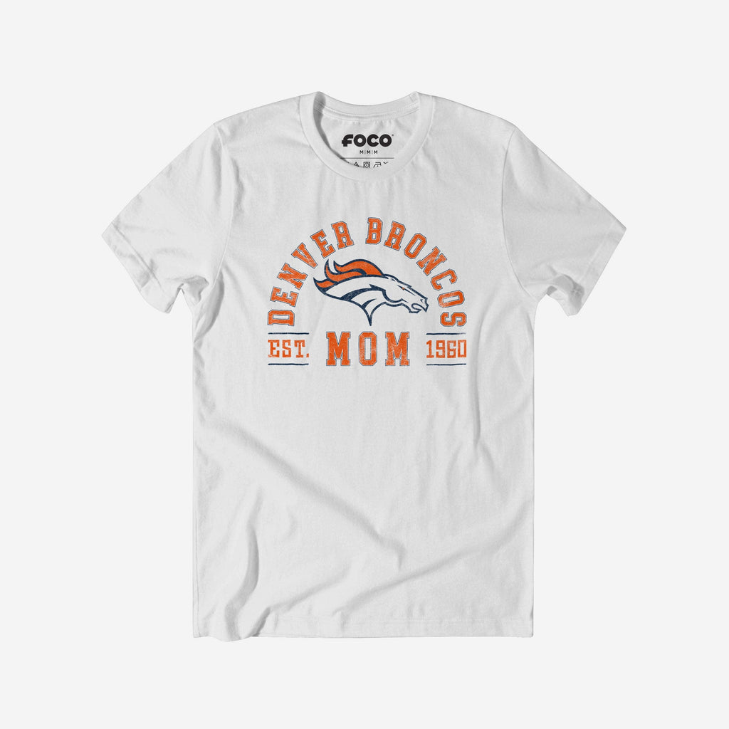 Denver Broncos Mom Arched T-Shirt FOCO S - FOCO.com