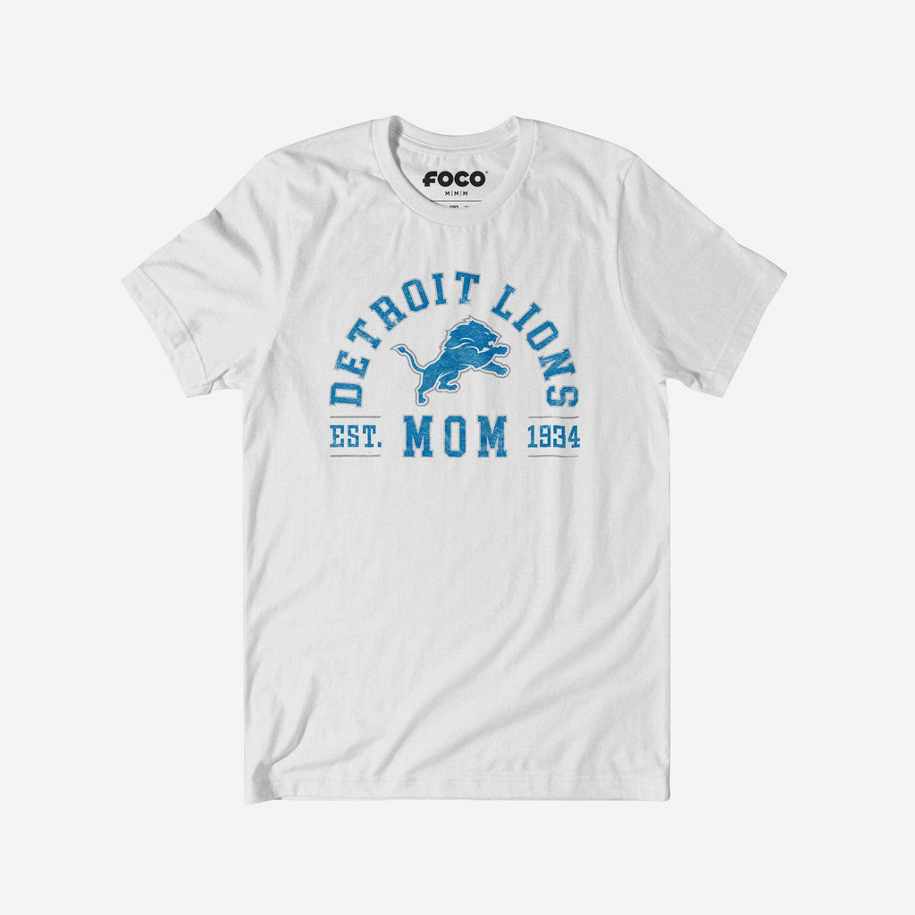 Detroit Lions Mom Arched T-Shirt FOCO S - FOCO.com