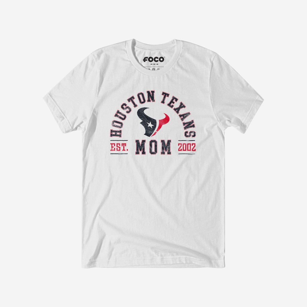 Houston Texans Mom Arched T-Shirt FOCO S - FOCO.com
