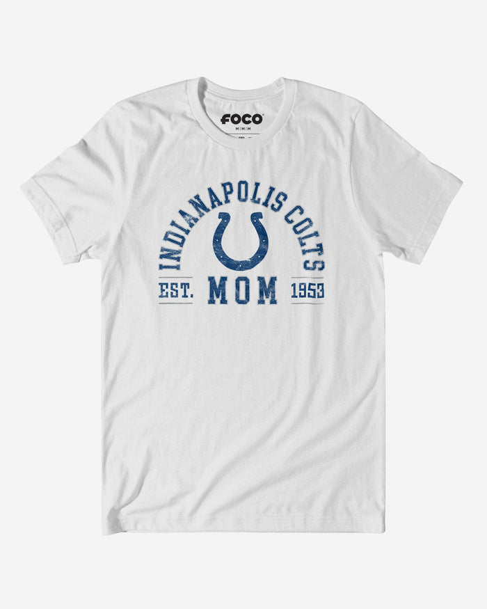 Indianapolis Colts Mom Arched T-Shirt FOCO S - FOCO.com