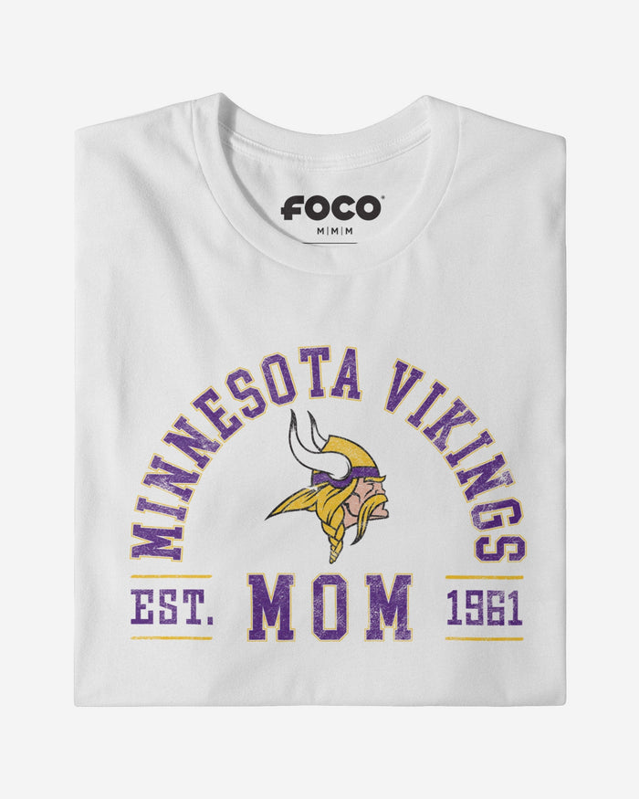 Minnesota Vikings Mom Arched T-Shirt FOCO - FOCO.com