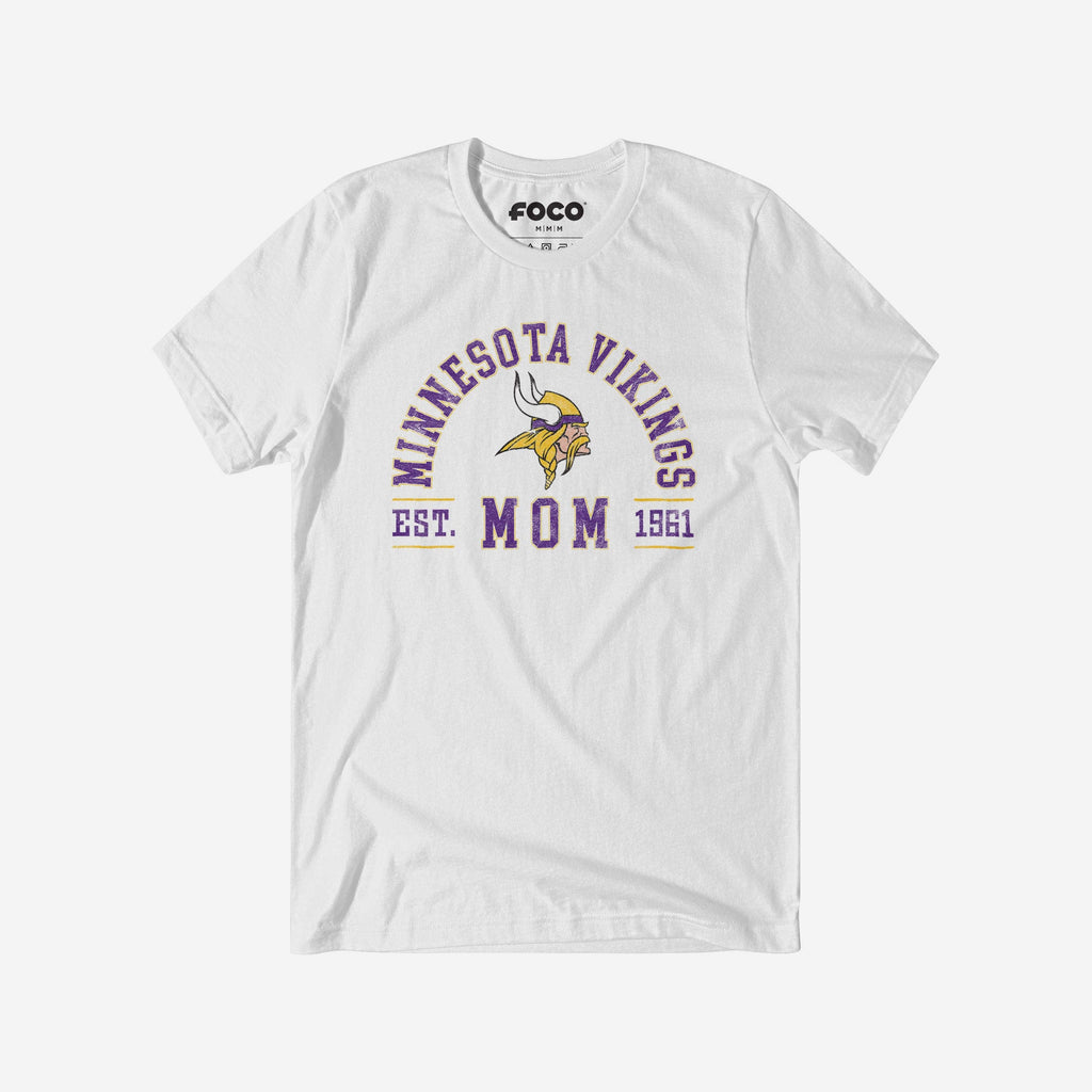Minnesota Vikings Mom Arched T-Shirt FOCO S - FOCO.com