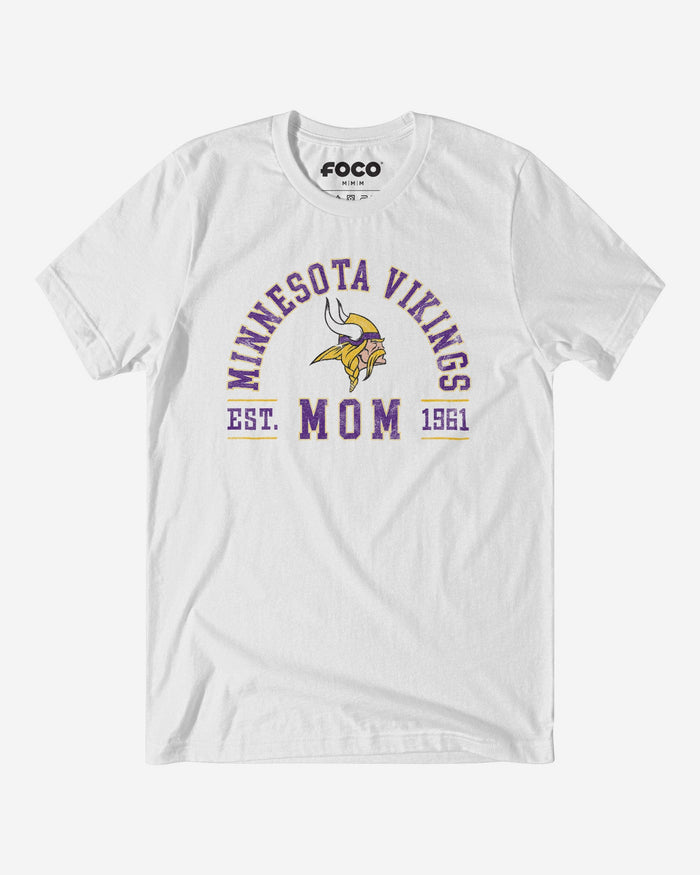 Minnesota Vikings Mom Arched T-Shirt FOCO S - FOCO.com